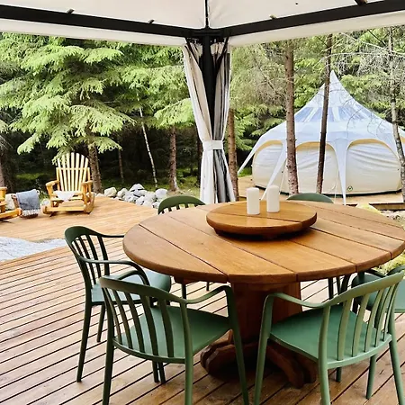 Glamping Pa Idyllisk Smabruk Med Miniatyr Hest, Esel Og Geit Dom wakacyjny Hobol
